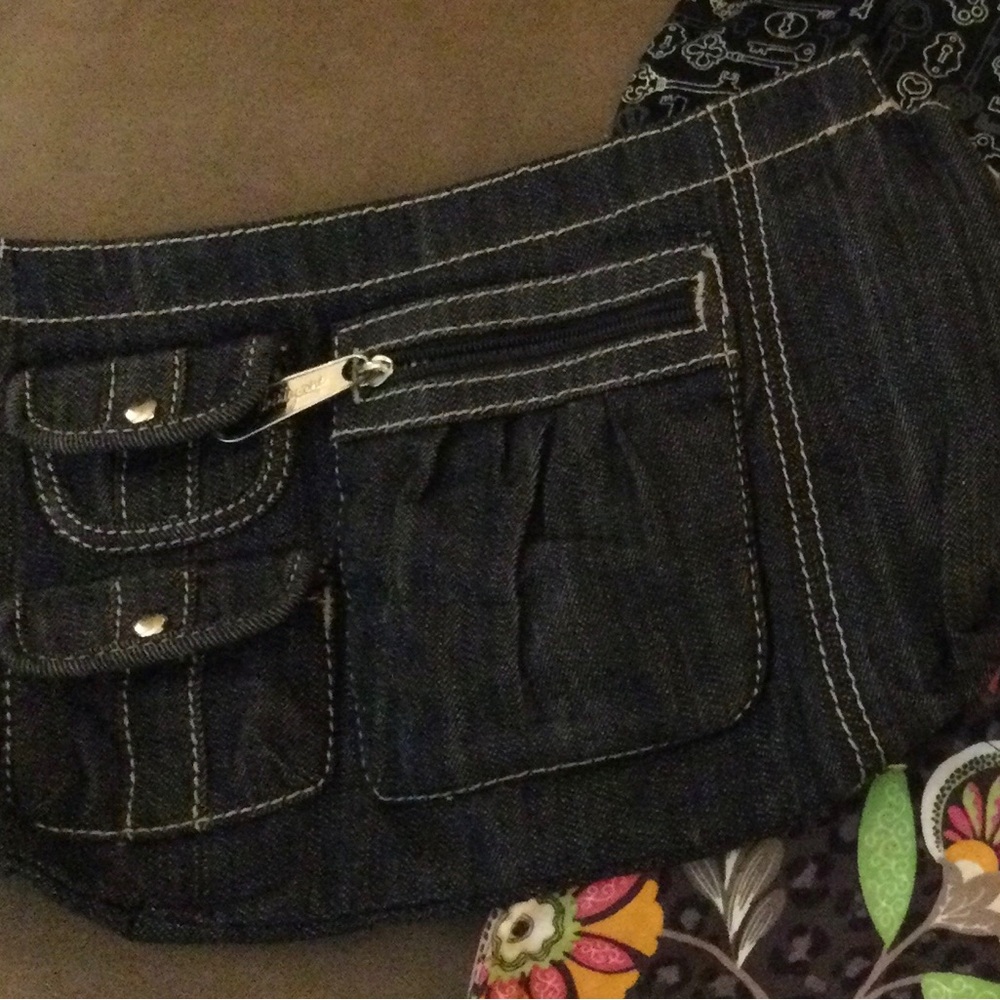 Black thirty-one denim purse cover